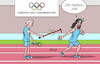 Cartoon: Olympischer Marathon