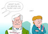 Cartoon: Seehofer und Merkel (small) by Erl tagged politik,gipfel,treffen,usa,präsident,donald,trump,nordkorea,diktator,kim,jong,un,vertrag,vereinbarung,harmonie,abrüstung,atomwaffen,sicherheit,garantie,frieden,wohlstand,staunen,erde,deutschland,streit,flüchtlingspolitik,asylmasterplan,innenminister,horst,seehofer,csu,bundeskanzlerin,merkel,cdu,europa,eu,recht,gemeinsam,karikatur,erl