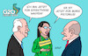 Cartoon: Waffen (small) by Erl tagged politik,g20,brasilien,biden,usa,waffen,ukraine,russland,scholz,kanzlerkandidat,pistorius,dolmetscherin,karikatur,erl