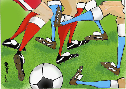 Cartoon: LEGBALL (medium) by EASTERBY tagged football