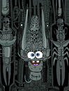 Cartoon: Bob Sponge Giger (small) by Munguia tagged li,ii,hr,giger,bob,sponge,squarepants,parody,horror,painting