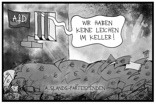 Cartoon: AfD-Parteispenden (medium) by Kostas Koufogiorgos tagged karikatur,koufogiorgos,illustration,cartoon,afd,geld,parteispende,keller,korruption,partei,karikatur,koufogiorgos,illustration,cartoon,afd,geld,parteispende,keller,korruption,partei