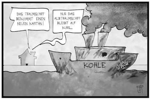 Cartoon: Albtraum Kohle (medium) by Kostas Koufogiorgos tagged karikatur,koufogiorgos,illustration,cartoon,kohle,kohlekommission,schiff,albtraum,albtraumschiff,frachter,energie,energiewende,klima,zdf,fernsehen,karikatur,koufogiorgos,illustration,cartoon,kohle,kohlekommission,schiff,albtraum,albtraumschiff,frachter,energie,energiewende,klima,zdf,fernsehen