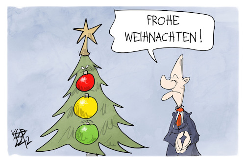 Cartoon: Ampel-Weihnachten (medium) by Kostas Koufogiorgos tagged karikatur,koufogiorgos,ampel,weihnachten,weihnachtsbaum,schmuck,farbe,kugeln,christbaum,scholz,regierung,karikatur,koufogiorgos,ampel,weihnachten,weihnachtsbaum,schmuck,farbe,kugeln,christbaum,scholz,regierung