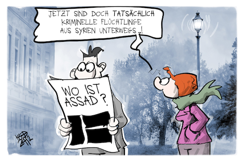 Assad flüchtet aus Syrien