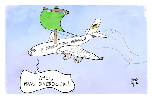 Baerbocks Flugzeug