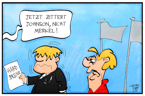 Boris Johnson zittert