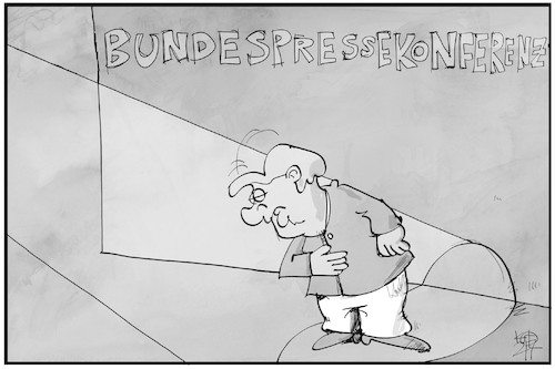 Cartoon: Bundespressekonferenz (medium) by Kostas Koufogiorgos tagged karikatur,koufogiorgos,illustration,cartoon,bundespressekonferenz,merkel,show,vorhang,theater,presse,medien,karikatur,koufogiorgos,illustration,cartoon,bundespressekonferenz,merkel,show,vorhang,theater,presse,medien