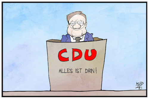 CDU-Wahlprogramm By Kostas Koufogiorgos | Politics Cartoon | TOONPOOL