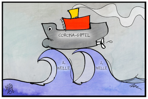 Cartoon: Corona-Richtlinien (medium) by Kostas Koufogiorgos tagged karikatur,koufogiorgos,illustration,cartoon,corona,richtlinie,regierung,pandemie,welle,schiff,meer,karikatur,koufogiorgos,illustration,cartoon,corona,richtlinie,regierung,pandemie,welle,schiff,meer