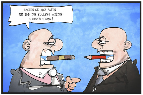 Cartoon: Deutsche Bank (medium) by Kostas Koufogiorgos tagged karikatur,koufogiorgos,illustration,cartoon,deutsche,bank,manager,zigarre,rotstift,sparen,sparmassnahmen,wirtschaft,karikatur,koufogiorgos,illustration,cartoon,deutsche,bank,manager,zigarre,rotstift,sparen,sparmassnahmen,wirtschaft