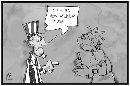 Cartoon: Entscheidung vor Gericht (medium) by Kostas Koufogiorgos tagged karikatur,koufogiorgos,illustration,cartoon,uncle,sam,miss,liberty,usa,wahl,justiz,demokratie,karikatur,koufogiorgos,illustration,cartoon,uncle,sam,miss,liberty,usa,wahl,justiz,demokratie