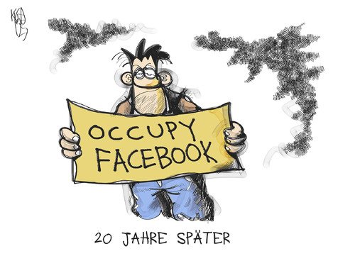 Cartoon: Facebook (medium) by Kostas Koufogiorgos tagged facebook,soziales,netzwerk,börse,börsenstart,computer,occupy,demonstrant,zuckerberg,wirtschaft,karikatur,kostas,koufogiorgos,facebook,soziales netzwerk,börse,börsenstart,computer,occupy,soziales,netzwerk