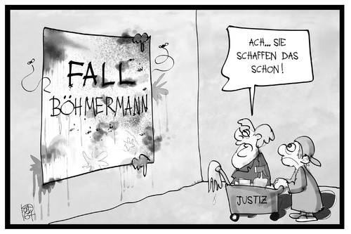 Cartoon: Fall Böhmermann (medium) by Kostas Koufogiorgos tagged karikatur,koufogiorgos,illustration,cartoon,justiz,boehmermann,fall,causa,merkel,putzfrau,gericht,karikatur,koufogiorgos,illustration,cartoon,justiz,boehmermann,fall,causa,merkel,putzfrau,gericht