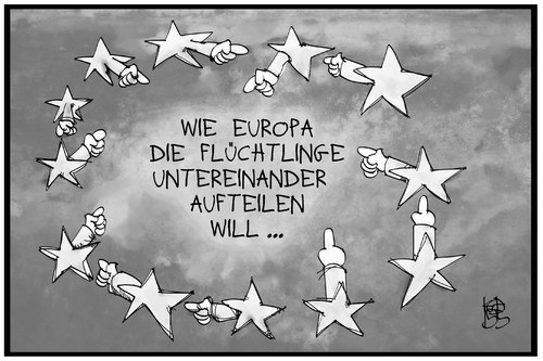 Cartoon: Flüchtlingsquote (medium) by Kostas Koufogiorgos tagged karikatur,koufogiorgos,illustration,cartoon,europäische,union,eu,stern,verteilung,quote,flüchtlinge,flüchtlingspolitik,zuweisung,karikatur,koufogiorgos,illustration,cartoon,europäische,union,eu,stern,verteilung,quote,flüchtlinge,flüchtlingspolitik,zuweisung