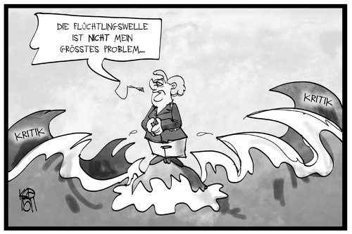 Flutwelle für Merkel