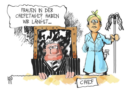 Cartoon: Frauen in der Chefetage (medium) by Kostas Koufogiorgos tagged koufogiorgos,karikatur,geschlecht,gleichberechtigung,frauenquote,mann,frau,cartoon,illustration,politik,karikatur,koufogiorgos,illustration,cartoon,frau,mann,frauenquote,gleichberechtigung,geschlecht,politik