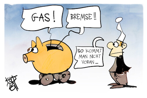 Gas und Bremse