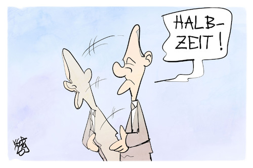 Halbzeit für Scholz