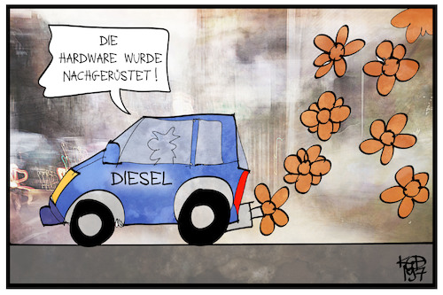 Cartoon: Hardware-Nachrüstung (medium) by Kostas Koufogiorgos tagged karikatur,koufogiorgos,illustration,cartoon,hardware,nachruestung,diesel,dieselgate,abgas,skandal,wirtschaft,auto,betrug,karikatur,koufogiorgos,illustration,cartoon,hardware,nachruestung,diesel,dieselgate,abgas,skandal,wirtschaft,auto,betrug