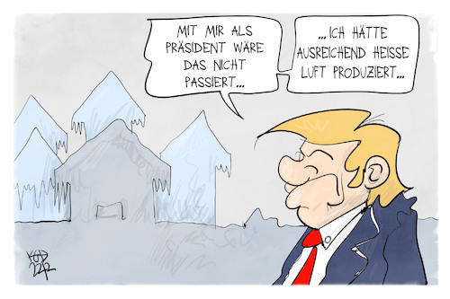 Cartoon: Heiße Luft für die USA (medium) by Kostas Koufogiorgos tagged karikatur,koufogiorgos,trump,schnee,winter,usa,luft,heiss,präsident,karikatur,koufogiorgos,trump,schnee,winter,usa,luft,heiss,präsident