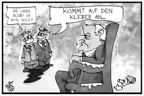 Cartoon: Horst Seehofer (medium) by Kostas Koufogiorgos tagged karikatur,koufogiorgos,illustration,cartoon,seehofer,partei,vorsitz,kleber,csu,union,politik,job,posten,karikatur,koufogiorgos,illustration,cartoon,seehofer,partei,vorsitz,kleber,csu,union,politik,job,posten