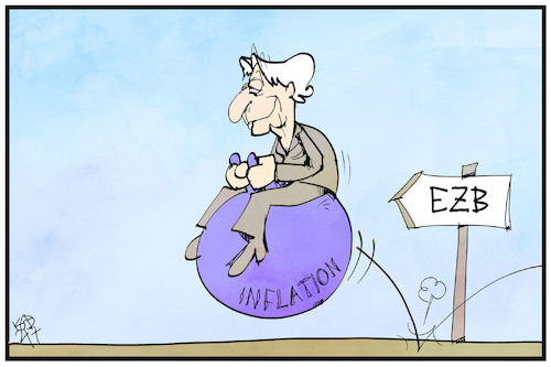 Cartoon: Inflation (medium) by Kostas Koufogiorgos tagged karikatur,koufogiorgos,illustration,cartoon,inflation,lagarde,ezb,inflationsziel,karikatur,koufogiorgos,illustration,cartoon,inflation,lagarde,ezb,inflationsziel