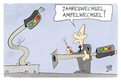 Jahreswechsel Ampelwechsel