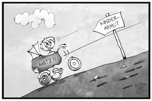 Cartoon: Kinderarmut (medium) by Kostas Koufogiorgos tagged karikatur,koufogiorgos,illustration,cartoon,kinderarmut,hartz,iv,kinderwagen,kindheit,karikatur,koufogiorgos,illustration,cartoon,kinderarmut,hartz,iv,kinderwagen,kindheit