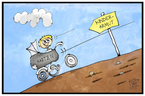 Cartoon: Kinderarmut (medium) by Kostas Koufogiorgos tagged karikatur,koufogiorgos,illustration,cartoon,kinderarmut,hartz,iv,kinderwagen,kindheit,karikatur,koufogiorgos,illustration,cartoon,kinderarmut,hartz,iv,kinderwagen,kindheit