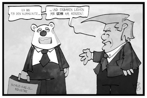 Cartoon: Klima (medium) by Kostas Koufogiorgos tagged karikatur,koufogiorgos,illustration,cartoon,klima,eisbär,energie,trump,öl,kohle,gas,atom,schutz,tierschutz,klimawandel,karikatur,koufogiorgos,illustration,cartoon,klima,eisbär,energie,trump,öl,kohle,gas,atom,schutz,tierschutz,klimawandel