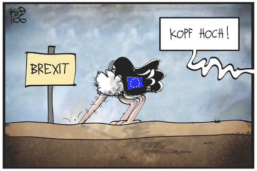 Cartoon: Kopf hoch Europa! (medium) by Kostas Koufogiorgos tagged koufogiorgos,illustration,cartoon,karikatur,austritt,brexit,eu,europa,referendum,strauss,kopf,sand,resignation,zukunft,politik,demokratie,grossbritannien,uk,koufogiorgos,illustration,cartoon,karikatur,austritt,brexit,eu,europa,referendum,strauss,kopf,sand,resignation,zukunft,politik,demokratie,grossbritannien,uk