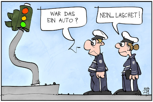 Cartoon: Laschet und die Ampel (medium) by Kostas Koufogiorgos tagged karikatur,koufogiorgos,illustration,cartoon,laschet,ampel,polizei,auto,ampelmast,koalition,wahlkampf,bundestagswahl,karikatur,koufogiorgos,illustration,cartoon,laschet,ampel,polizei,auto,ampelmast,koalition,wahlkampf,bundestagswahl