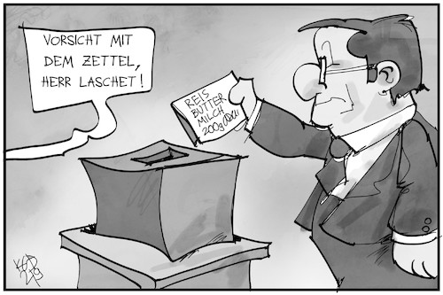 Laschets Wahlzettel