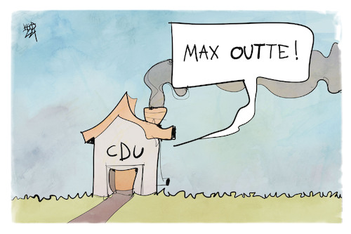 Cartoon: Max Otte (medium) by Kostas Koufogiorgos tagged karikatur,koufogiorgos,illustration,cartoon,otte,out,cdu,werteunion,afd,parteiausschluss,karikatur,koufogiorgos,illustration,cartoon,otte,out,cdu,werteunion,afd,parteiausschluss