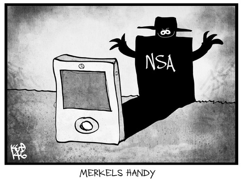 Cartoon: Merkels Handy (medium) by Kostas Koufogiorgos tagged karikatur,koufogiorgos,illustration,cartoon,handy,merkel,abhöraffäre,range,generalbundesanwalt,nsa,usa,spionage,agent,schatten,beschattung,politik,karikatur,koufogiorgos,illustration,cartoon,handy,merkel,abhöraffäre,range,generalbundesanwalt,nsa,usa,spionage,agent,schatten,beschattung,politik