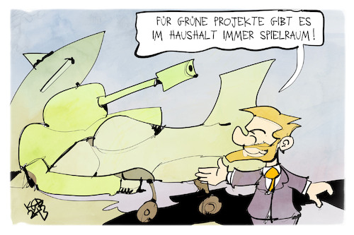 Cartoon: Militärausgaben (medium) by Kostas Koufogiorgos tagged karikatur,koufogiorgos,lindner,haushalt,militär,geld,energie,grün,karikatur,koufogiorgos,lindner,haushalt,militär,geld,energie,grün