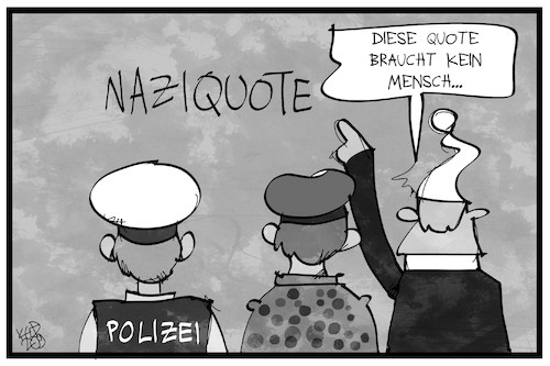 Cartoon: Neonazi-Quote (medium) by Kostas Koufogiorgos tagged karikatur,koufogiorgos,illustration,cartoon,neonazi,quote,deutschland,beruf,michel,polizei,bundeswehr,karikatur,koufogiorgos,illustration,cartoon,neonazi,quote,deutschland,beruf,michel,polizei,bundeswehr