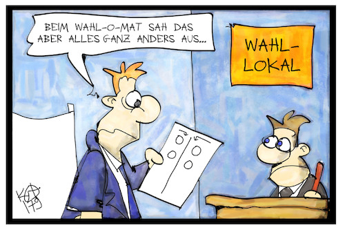 Wahlomat By Kostas Koufogiorgos Politics Cartoon Toonpool