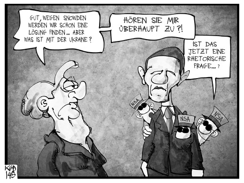 Cartoon: Obama hört auf Merkel (medium) by Kostas Koufogiorgos tagged karikatur,koufogiorgos,illustration,cartoon,snowden,obama,merkel,nsa,spionage,affäre,ukraine,abhören,frage,kommunikation,deutschland,usa,politik,geheimdienst,agent,karikatur,koufogiorgos,illustration,cartoon,snowden,obama,merkel,nsa,spionage,affäre,ukraine,abhören,frage,kommunikation,deutschland,usa,politik,geheimdienst,agent