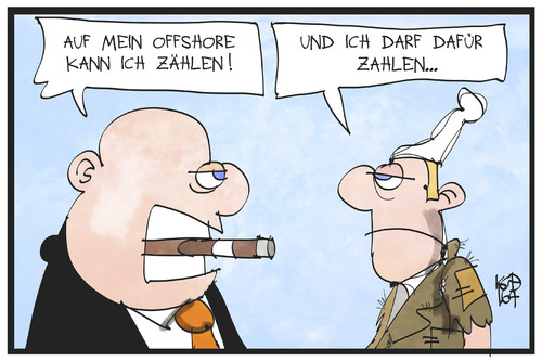 Cartoon: Offshore (medium) by Kostas Koufogiorgos tagged karikatur,koufogiorgos,illustration,cartoon,panama,papers,offshore,firma,manager,reichtum,betrug,steuerzahler,michel,deutschland,zahlen,rechnung,ungerechtigkeit,armut,wirtschaft,vergleich,karikatur,koufogiorgos,illustration,cartoon,panama,papers,offshore,firma,manager,reichtum,betrug,steuerzahler,michel,deutschland,zahlen,rechnung,ungerechtigkeit,armut,wirtschaft,vergleich