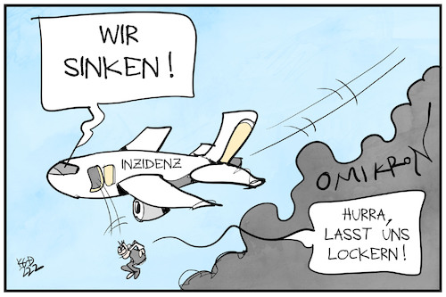 Cartoon: Omikron-Welle (medium) by Kostas Koufogiorgos tagged karikatur,koufogiorgos,illustration,cartoon,lockerung,flugzeug,inzidenz,fallzahlen,corona,pandemie,omikron,karikatur,koufogiorgos,illustration,cartoon,lockerung,flugzeug,inzidenz,fallzahlen,corona,pandemie,omikron