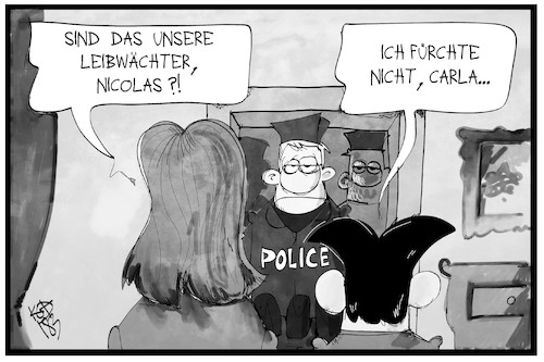 Polizei bei Sarkozy