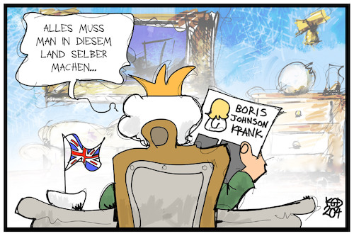 Cartoon: Queens Speech zur Corona-Krise (medium) by Kostas Koufogiorgos tagged karikatur,koufogiorgos,illustration,cartoon,queen,speech,johnson,corona,virus,pandemie,krank,rede,monarchin,uk,königin,karikatur,koufogiorgos,illustration,cartoon,queen,speech,johnson,corona,virus,pandemie,krank,rede,monarchin,uk,königin