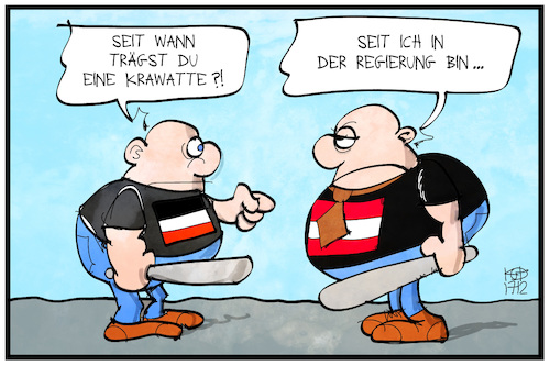 Cartoon: Regierung Österreich (medium) by Kostas Koufogiorgos tagged karikatur,koufogiorgos,illustration,cartoon,regierung,österreich,rechtsextremismus,rechtsradikal,neonazi,etabliert,fpö,rechtspopulismus,karikatur,koufogiorgos,illustration,cartoon,regierung,österreich,rechtsextremismus,rechtsradikal,neonazi,etabliert,fpö,rechtspopulismus