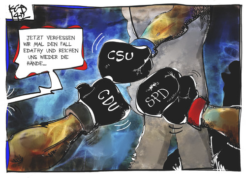 Cartoon: Regierungskrise (medium) by Kostas Koufogiorgos tagged karikatur,cartoon,illustration,koufogiorgos,groko,boxen,streit,regierungskrise,hand,handschlag,edathy,politik,regierung,spd,cdu,csu,koalition,karikatur,cartoon,illustration,koufogiorgos,groko,boxen,streit,regierungskrise,hand,handschlag,edathy,politik,regierung,spd,cdu,csu,koalition