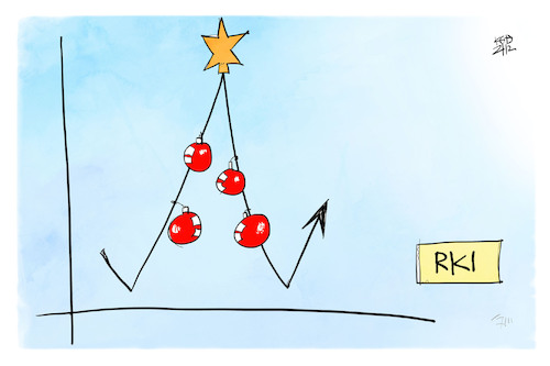 Cartoon: RKI-Weihnachtsprognose (medium) by Kostas Koufogiorgos tagged karikatur,koufogiorgos,illustration,cartoon,rki,kurve,graph,inzidenz,corona,pandemie,karikatur,koufogiorgos,illustration,cartoon,rki,kurve,graph,inzidenz,corona,pandemie