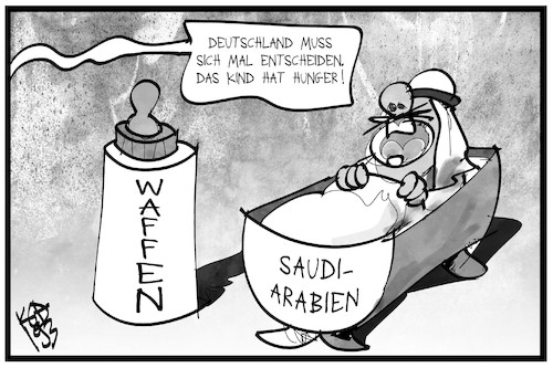 Cartoon: Rüstungsexporte (medium) by Kostas Koufogiorgos tagged karikatur,koufogiorgos,illustration,cartoon,brexit,rüstung,rüstungsexporte,waffen,saudi,arabien,wirtschaft,rüstungsindustrie,karikatur,koufogiorgos,illustration,cartoon,brexit,rüstung,rüstungsexporte,waffen,saudi,arabien,wirtschaft,rüstungsindustrie