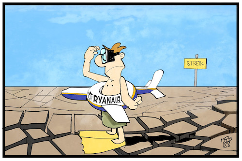 Cartoon: Ryanair-Piloten streiken (medium) by Kostas Koufogiorgos tagged karikatur,koufogiorgos,illustration,cartoon,ryanair,pilot,arbeitskampf,druck,gewerkschaft,fliegen,flugzeug,reisen,leary,fluggesellschaft,airline,urlaub,passagier,reisender,schwimmente,tourismus,karikatur,koufogiorgos,illustration,cartoon,ryanair,pilot,arbeitskampf,druck,gewerkschaft,fliegen,flugzeug,reisen,leary,fluggesellschaft,airline,urlaub,passagier,reisender,schwimmente,tourismus