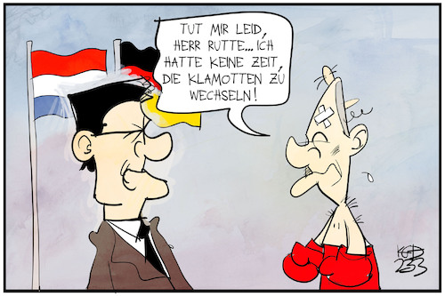 Scholz bei Rutte